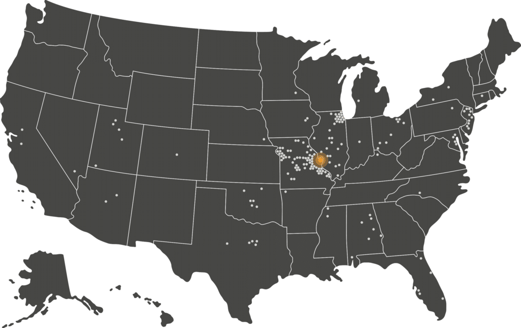 Verve Architect Projects Locations Map