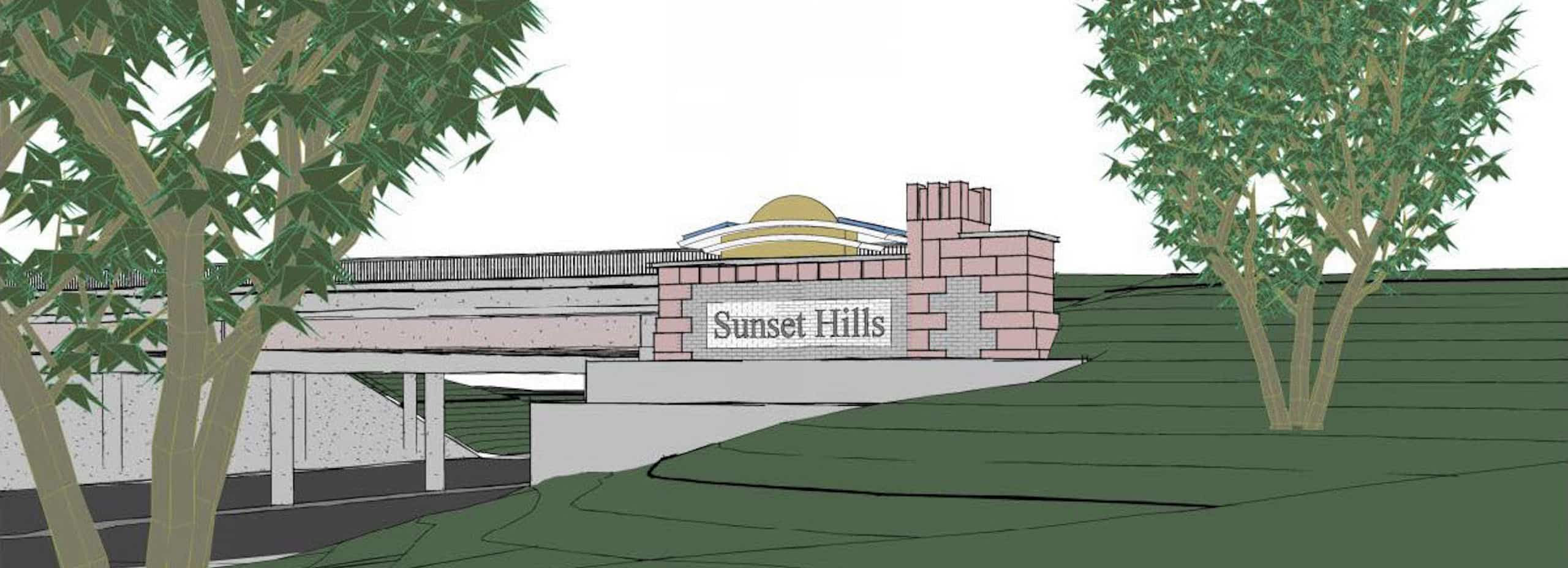 Sunset Hills Overpass Design Rendering